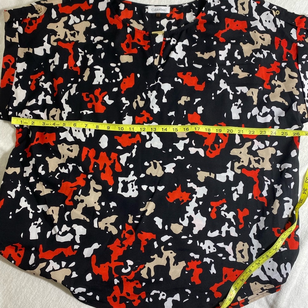 Calvin Klein short sleeve blouse 2X - Picture 6 of 6